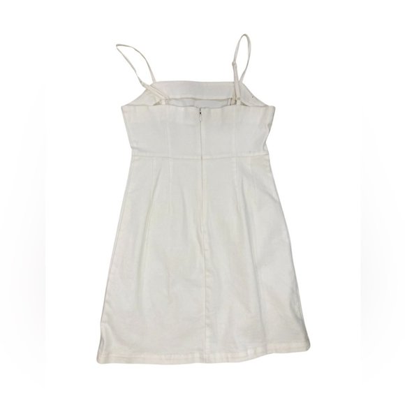Urban Outfitters Denim Mini Dress | White | Size XS - Picture 6 of 10